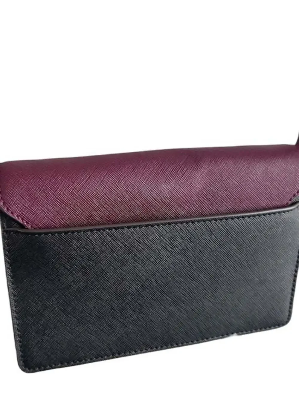 Tory Burch Emerson Mini Color-Block Crossbody Bag Saffiano Leather and Suede